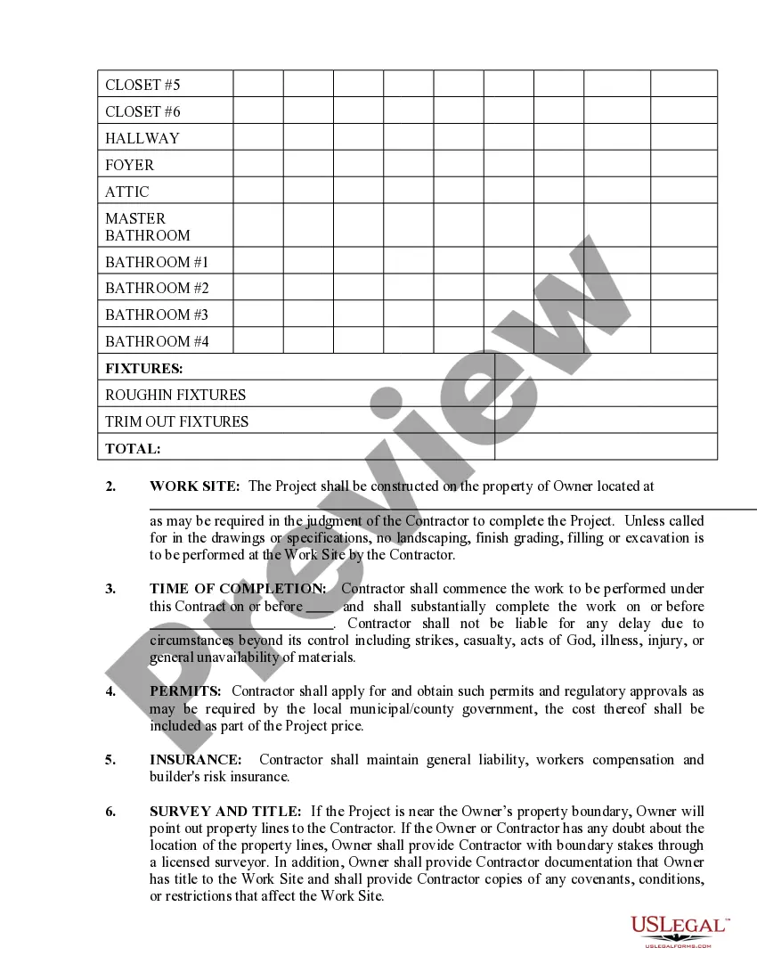 Preview Electrical Contract for Contractor