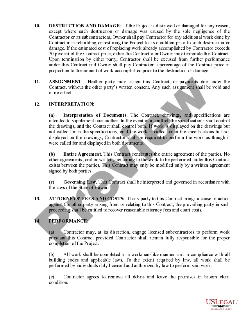 Preview Electrical Contract for Contractor