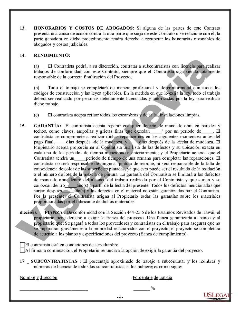 Preview Contrato de paneles de yeso de yeso para contratista