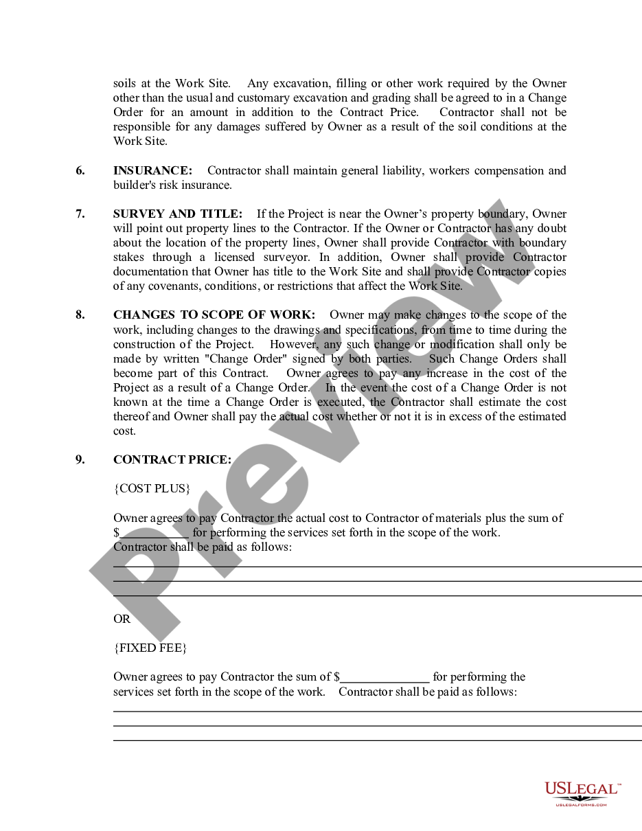 page 1 Flooring Contract for Contractor preview
