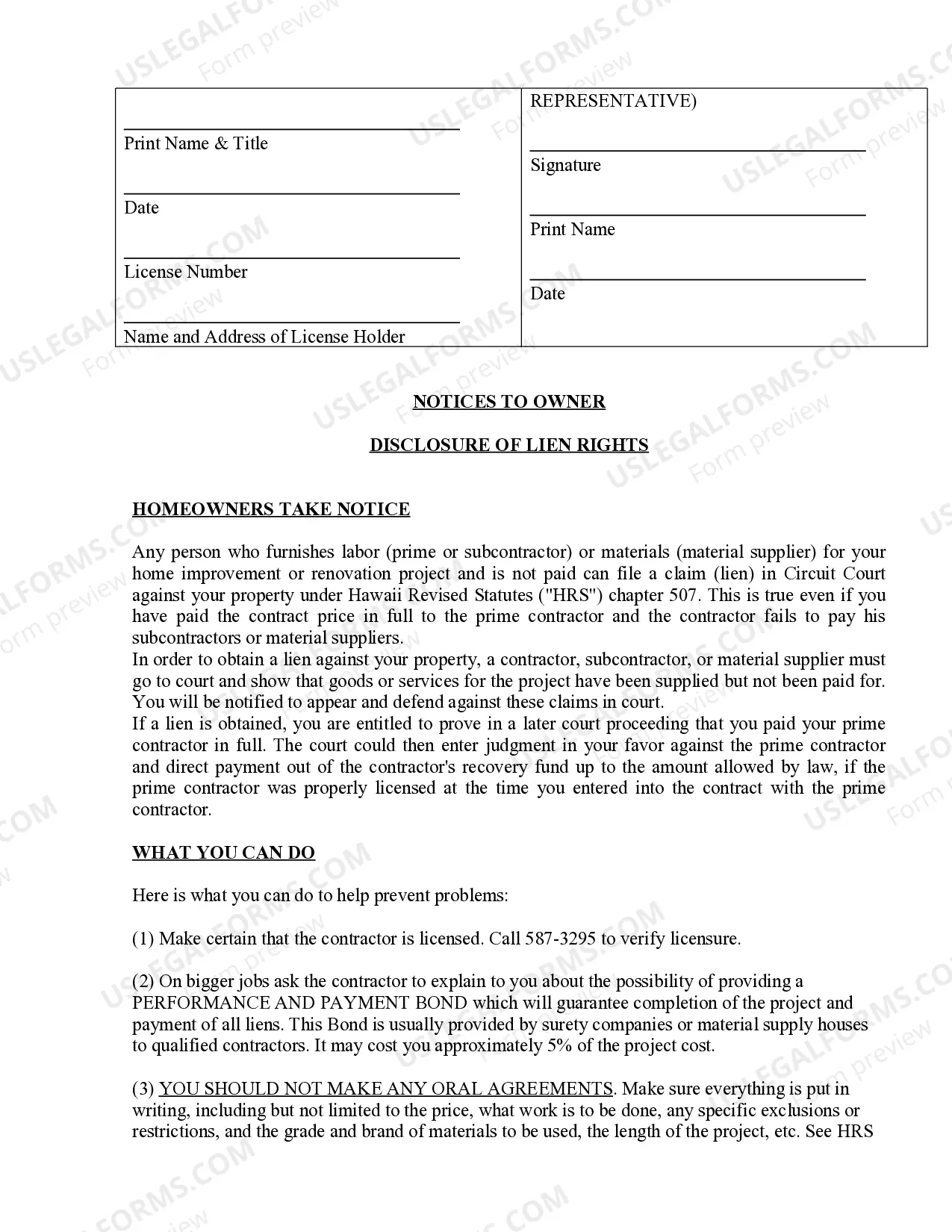 Preview Flooring Contract for Contractor