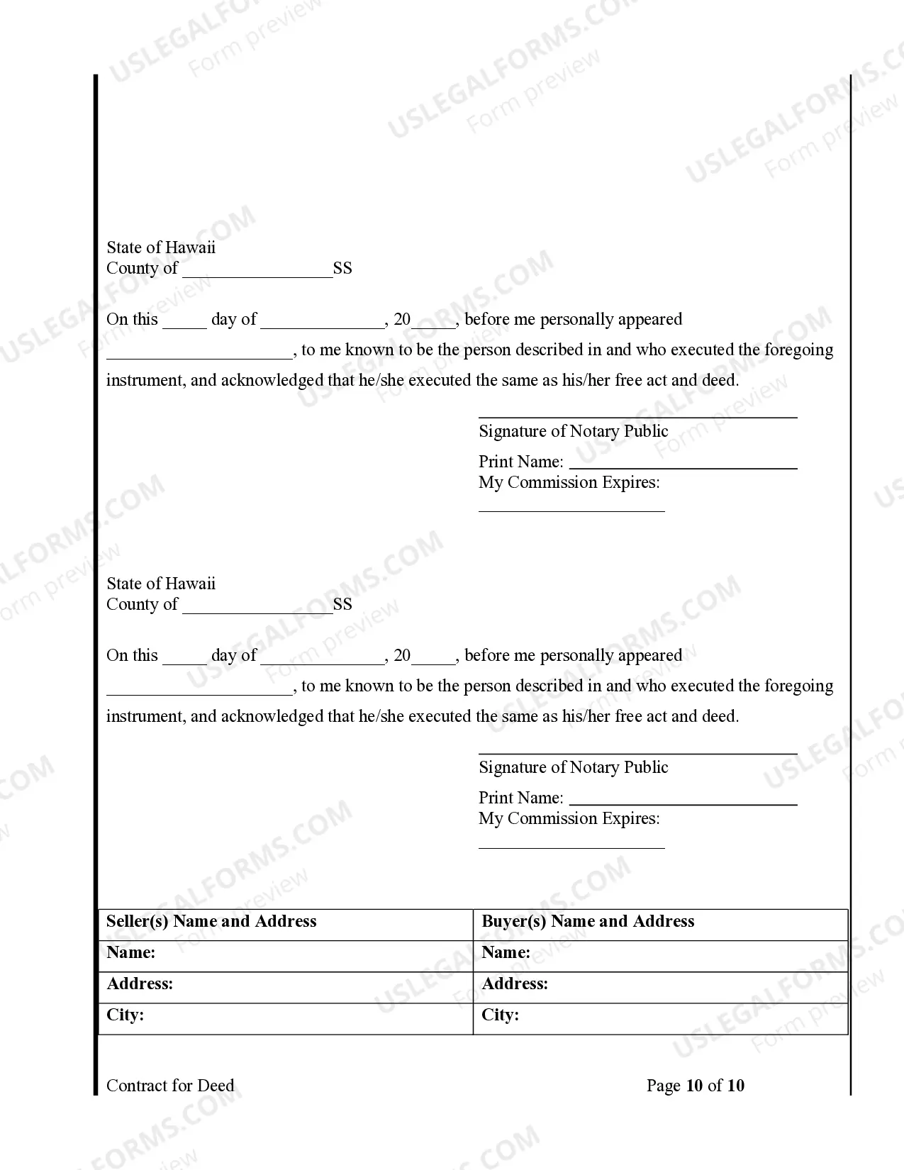 Preview Agreement or Contract for Deed for Sale and Purchase of Real Estate a/k/a Land or Executory Contract