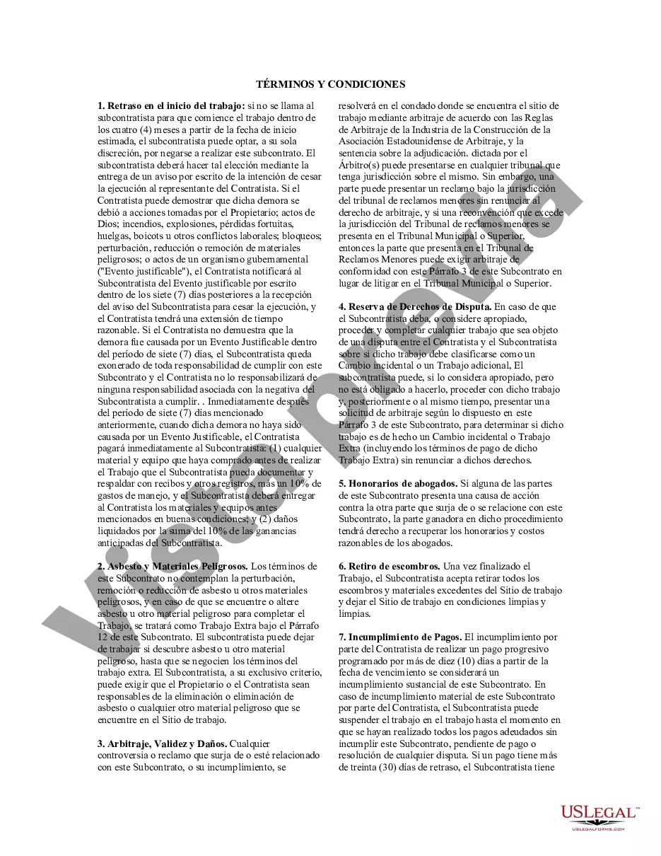 Preview Acuerdo de subcontratista