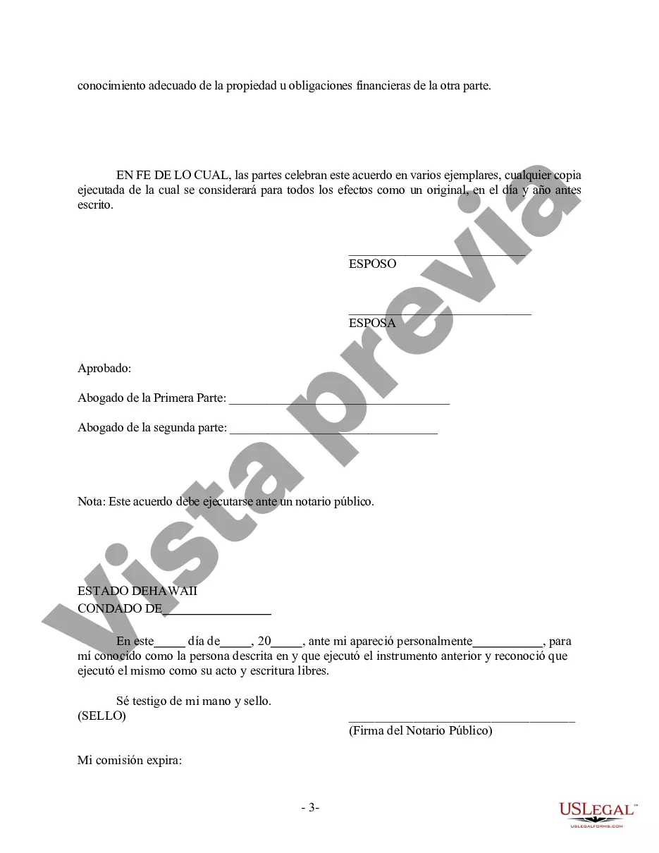 Preview Enmienda al Acuerdo Prenupcial o Prematrimonial