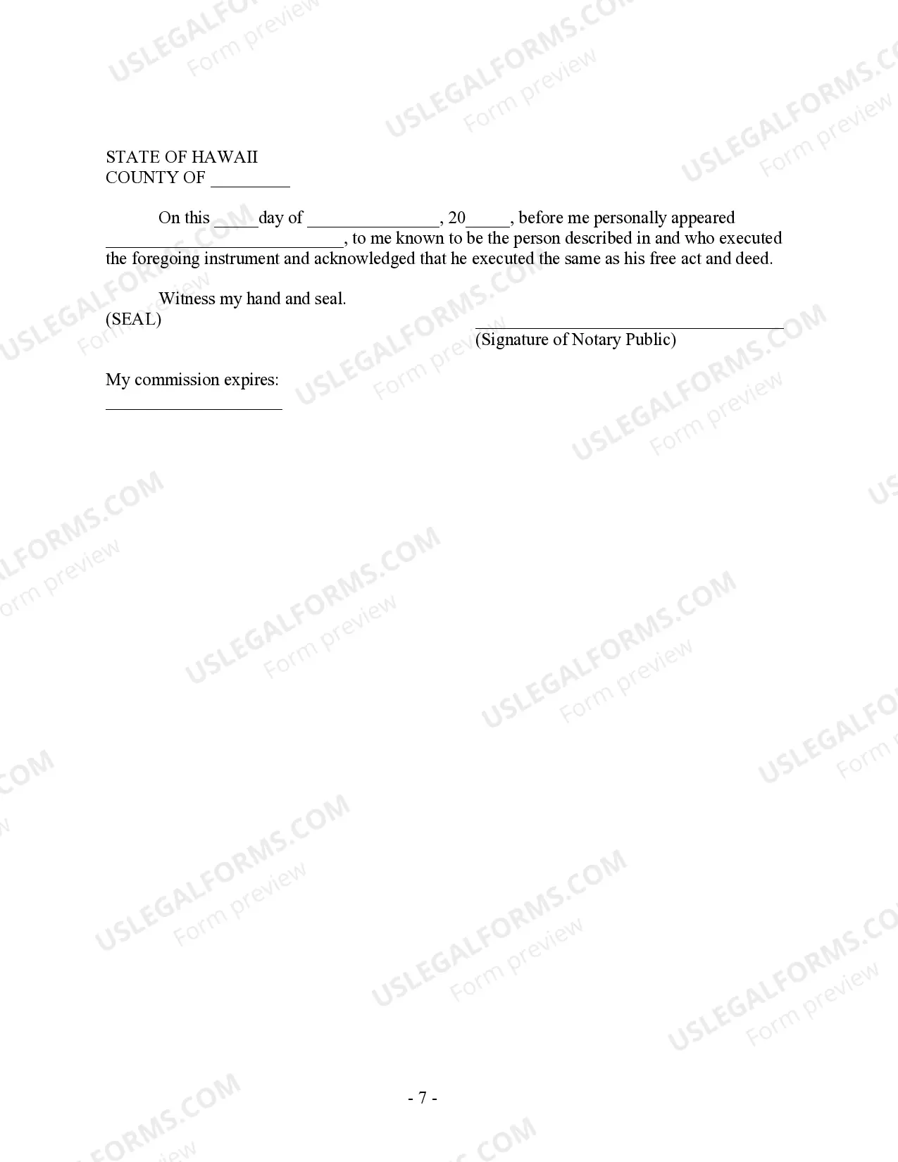 Preview Hawaii Prenuptial Premarital Agreement with Financial Statements