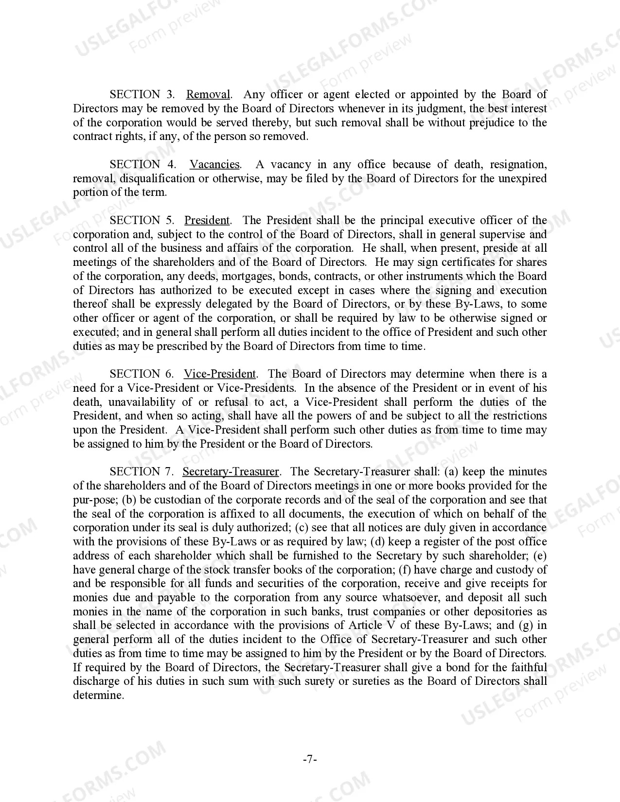 Preview Hawaii Bylaws for Corporation