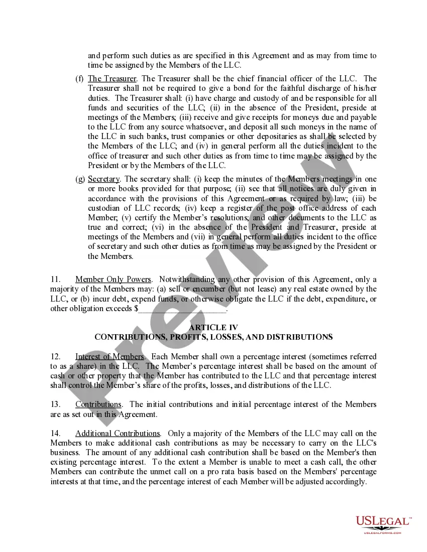 Get Limited Liability Company LLC Operating Agreement Preview Limited Liability Company LLC Operating Agreement