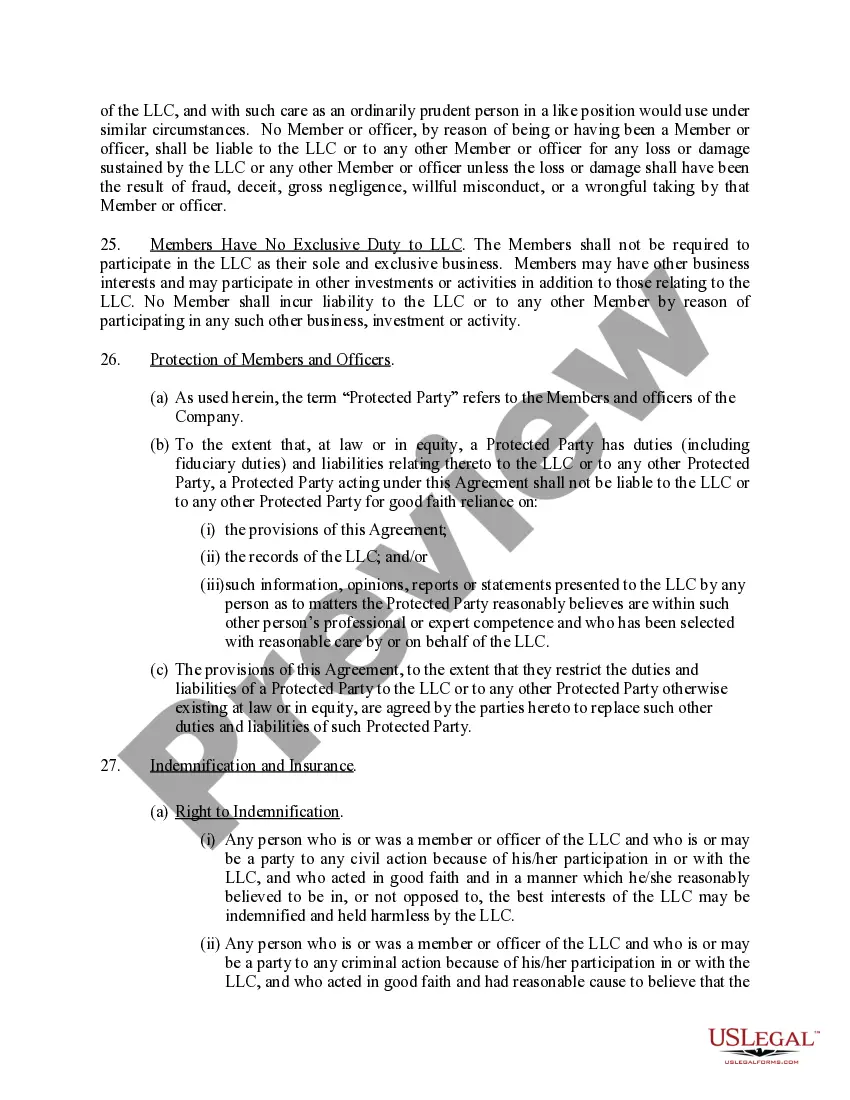 Get Limited Liability Company LLC Operating Agreement Preview Limited Liability Company LLC Operating Agreement