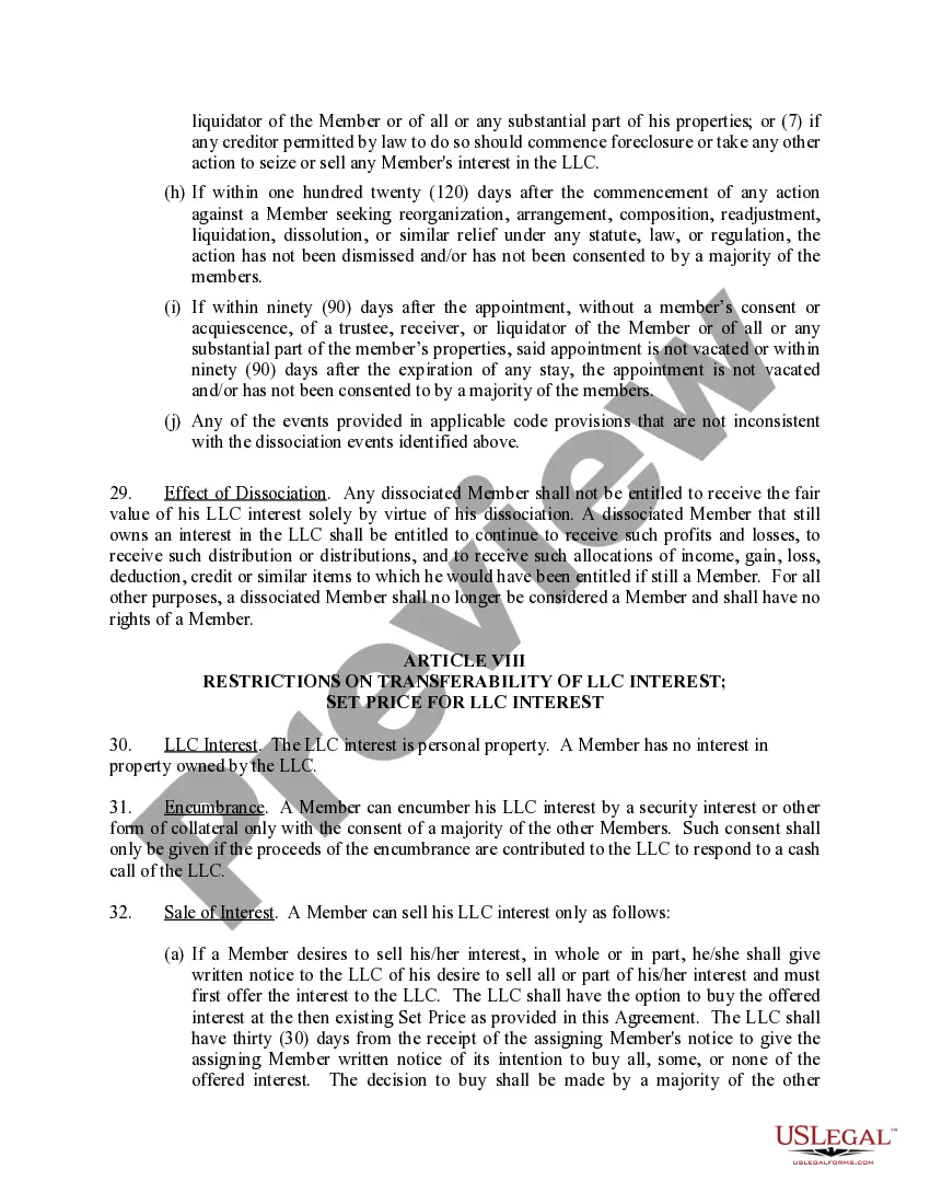 Get Limited Liability Company LLC Operating Agreement Preview Limited Liability Company LLC Operating Agreement