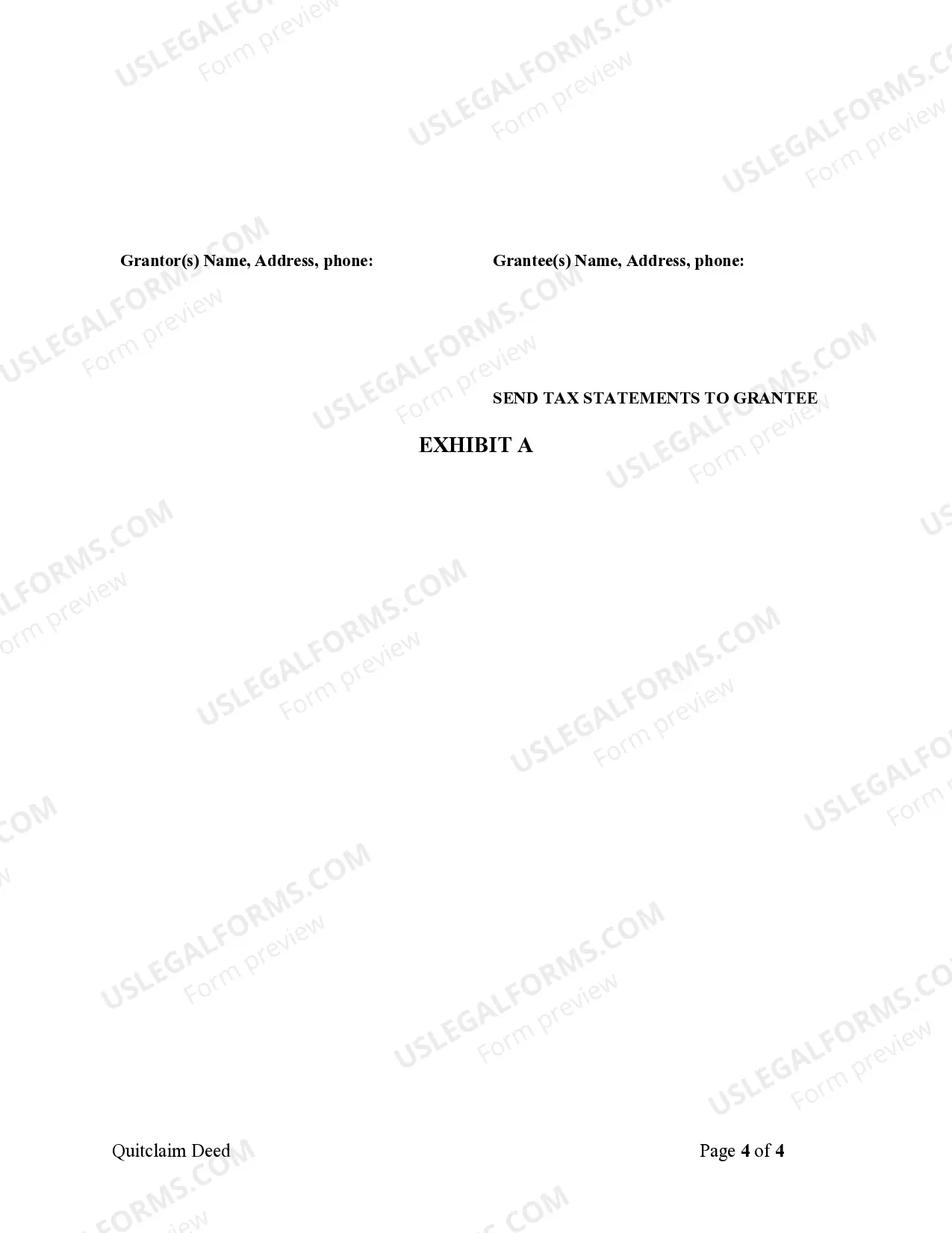 Preview Quitclaim Deed from Individual to Husband and Wife