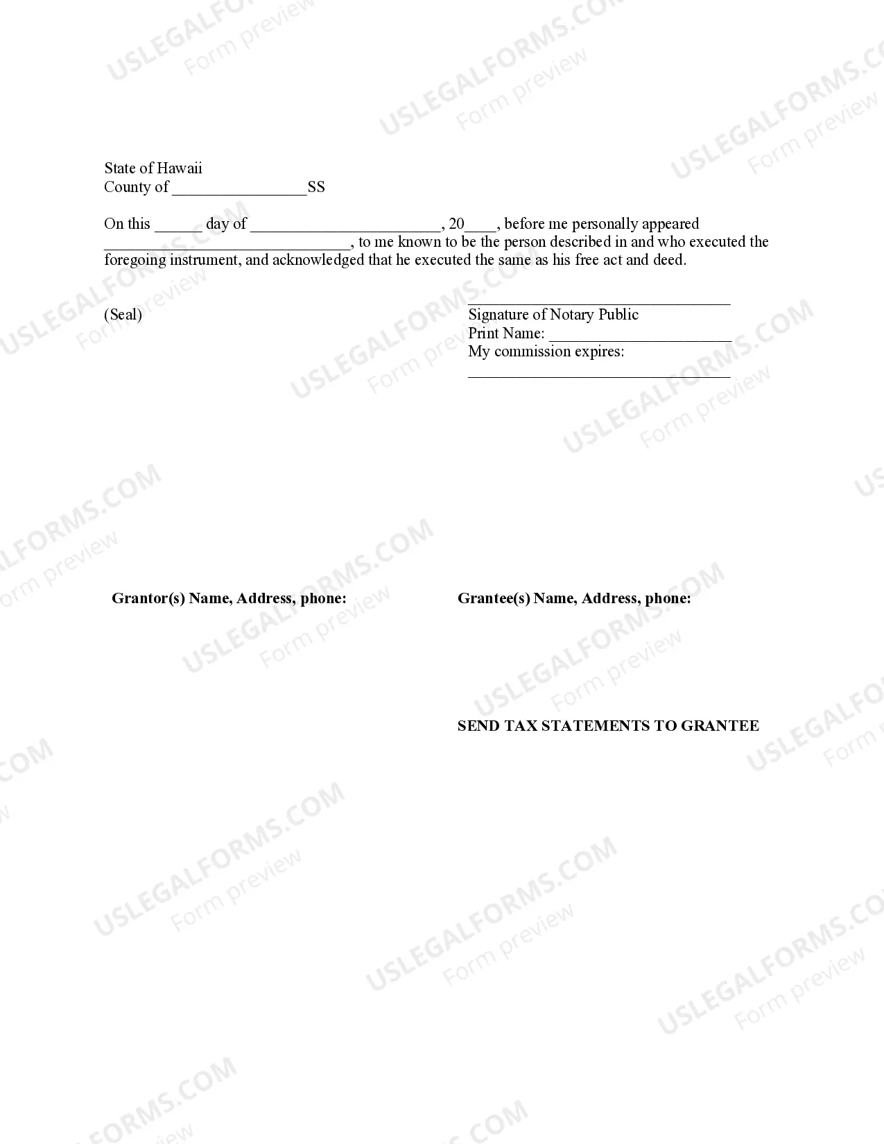 Preview Warranty Deed from Husband and Wife to Husband and Wife