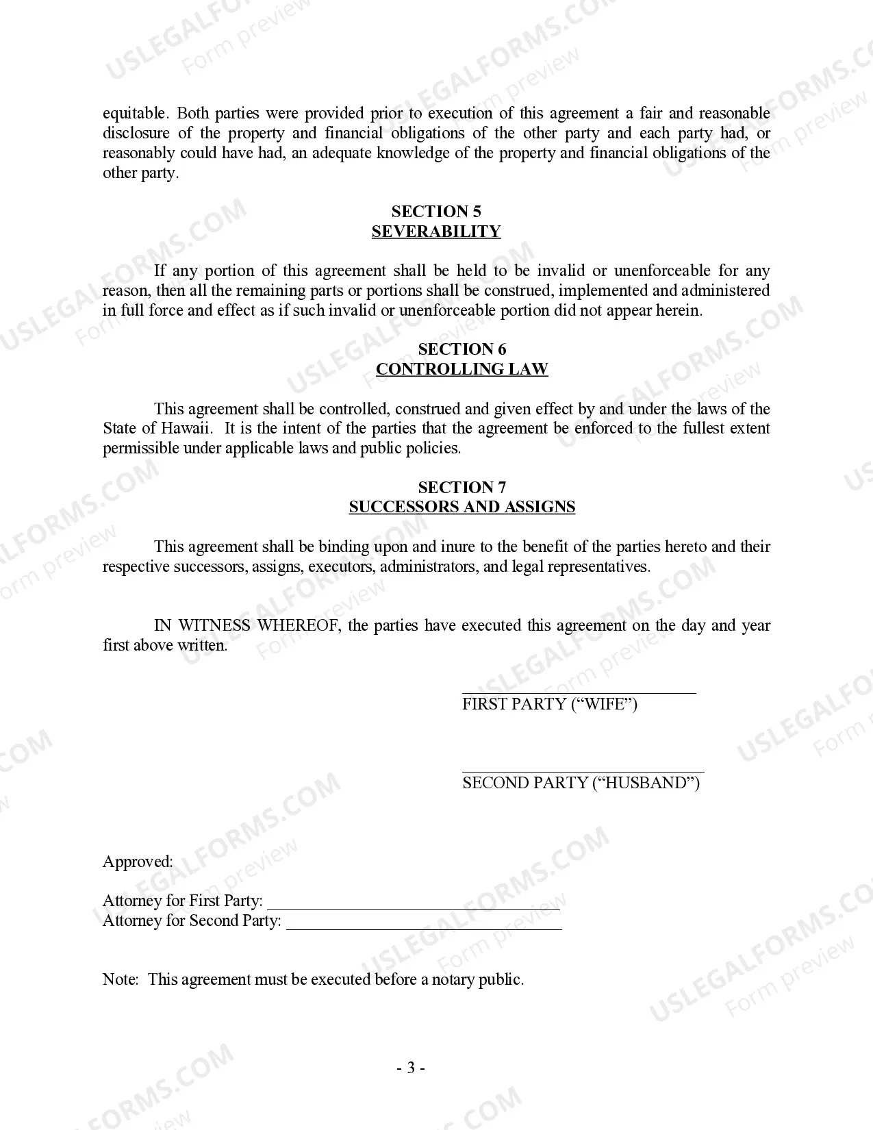 Preview Amendment to Postnuptial Property Agreement