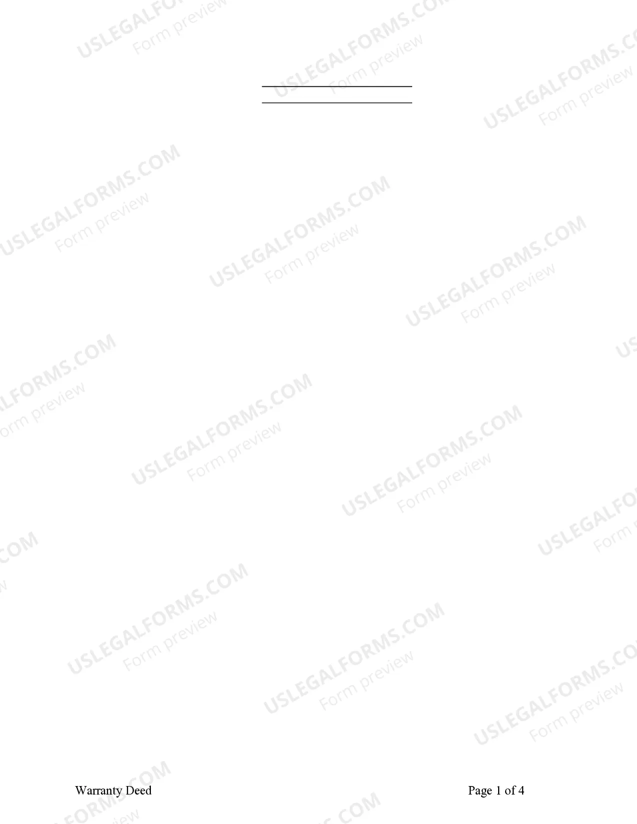 Preview Warranty Deed to Child Reserving a Life Estate in the Parents