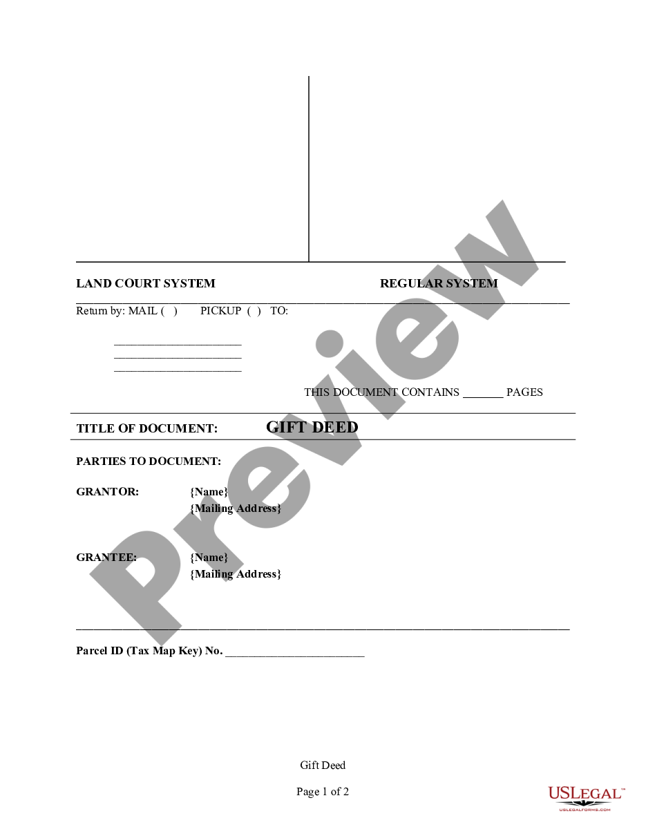 page 2 Gift Deed from an Individual to an Unincorporated Association or a Not-for-Profit organization preview