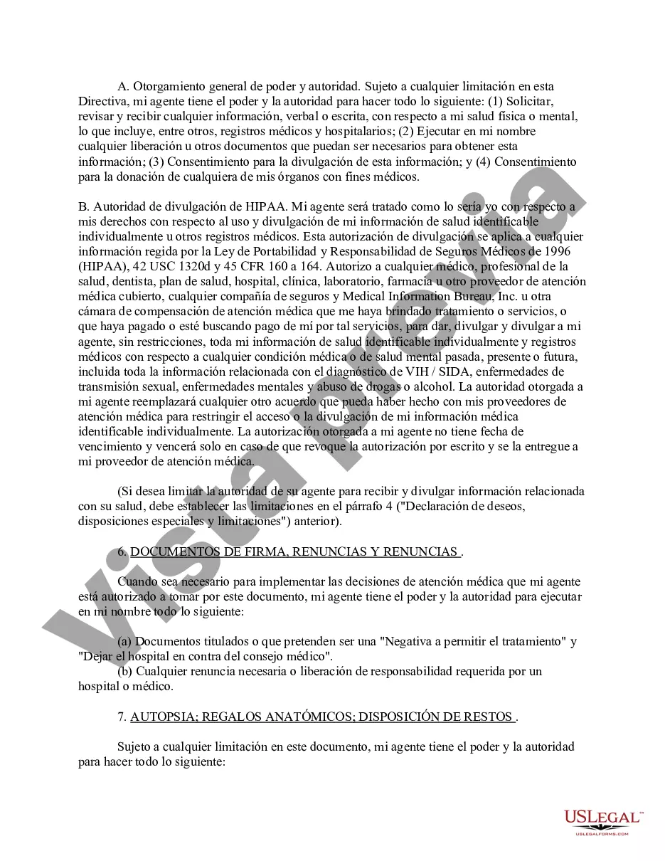 Preview Poder notarial duradero para el cuidado de la salud