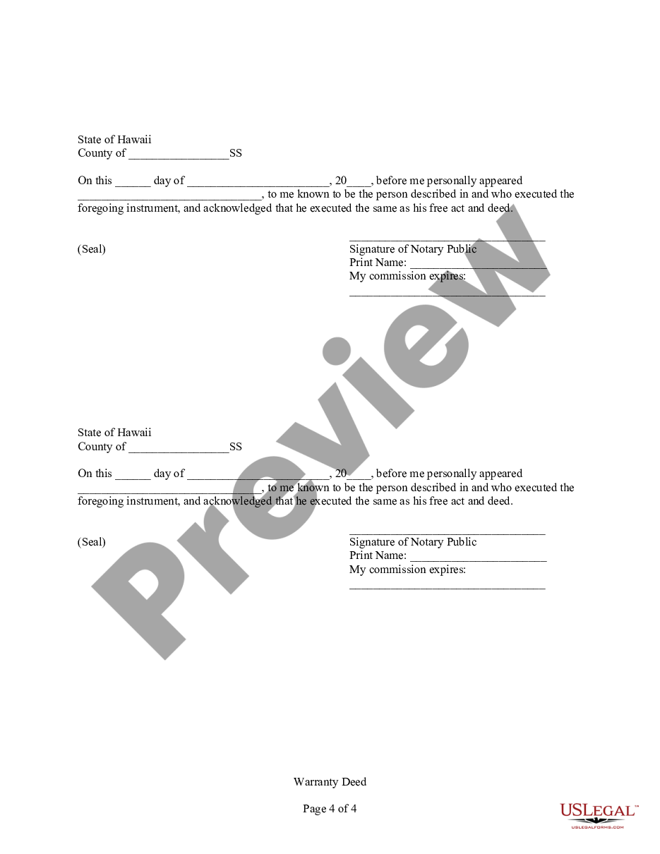 page 5 Warranty Deed - Three Individuals to Two Individuals preview