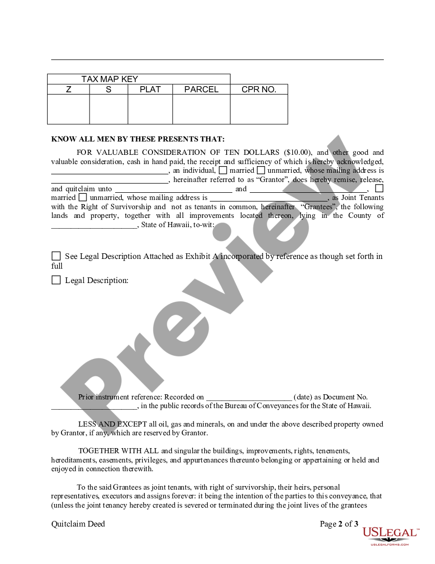 Hawaii Deed Of Trust | US Legal Forms