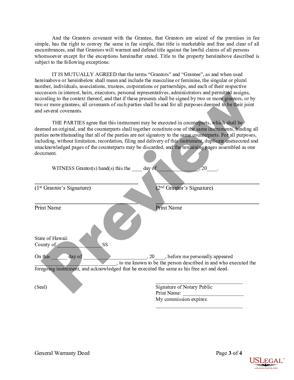 page 2 Warranty Deed from two Individuals to LLC preview