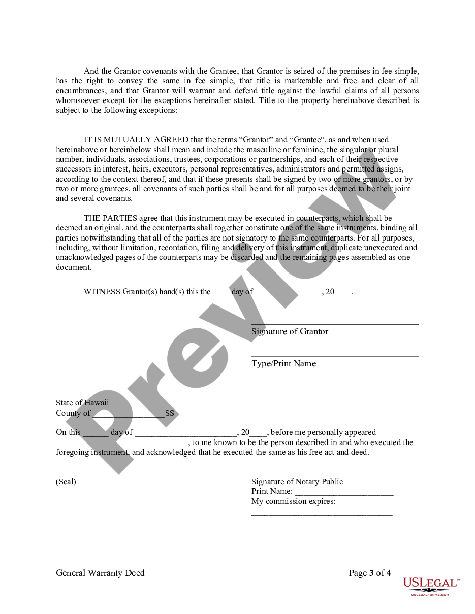 form Warranty Deed from Individual to Corporation preview