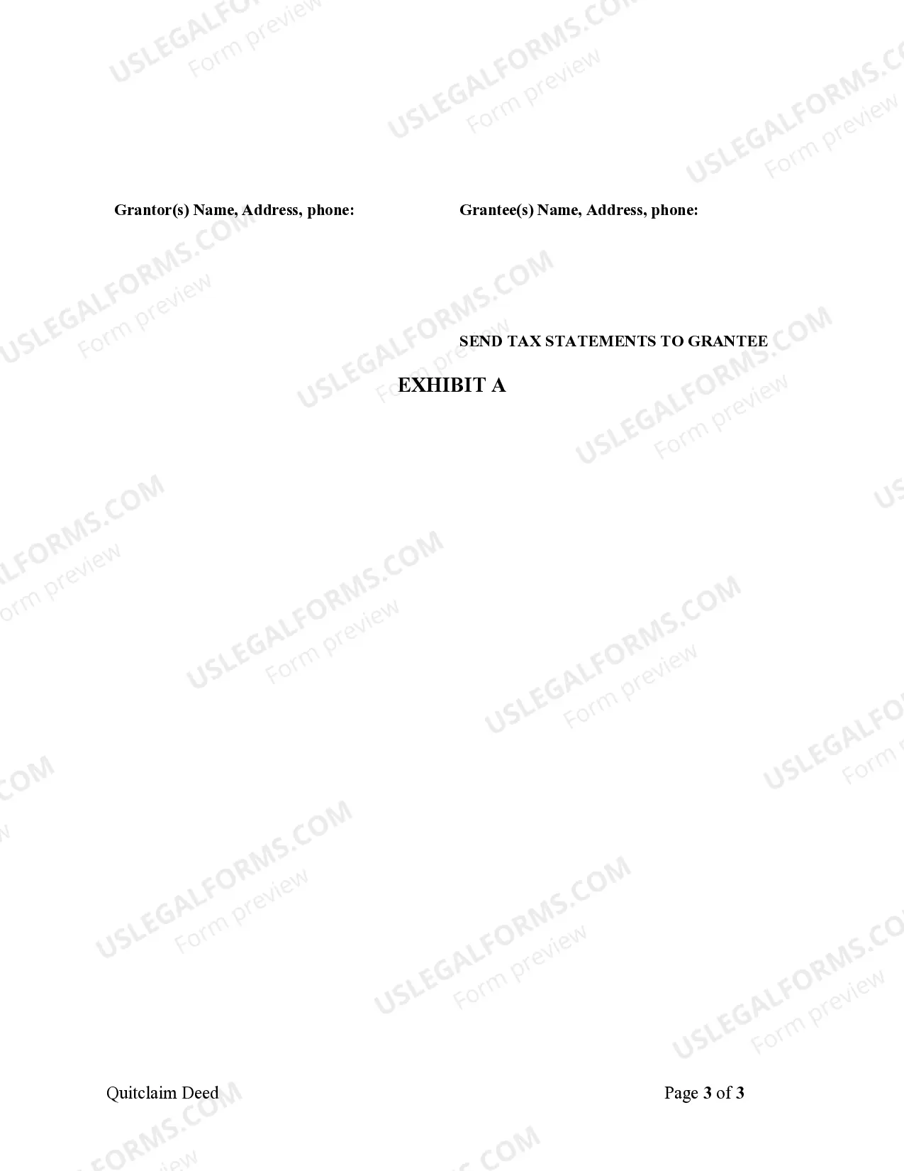 Preview Quitclaim Deed from Husband and Wife to Corporation