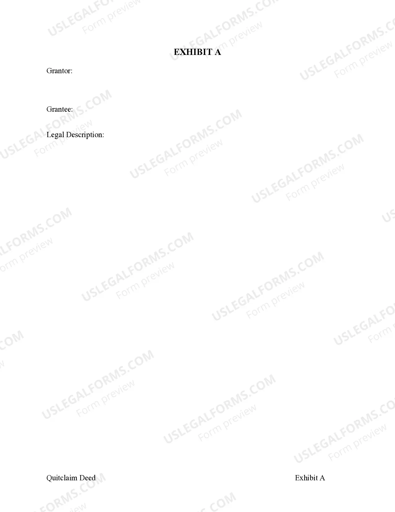 Preview Quitclaim Deed from Husband and Wife to LLC