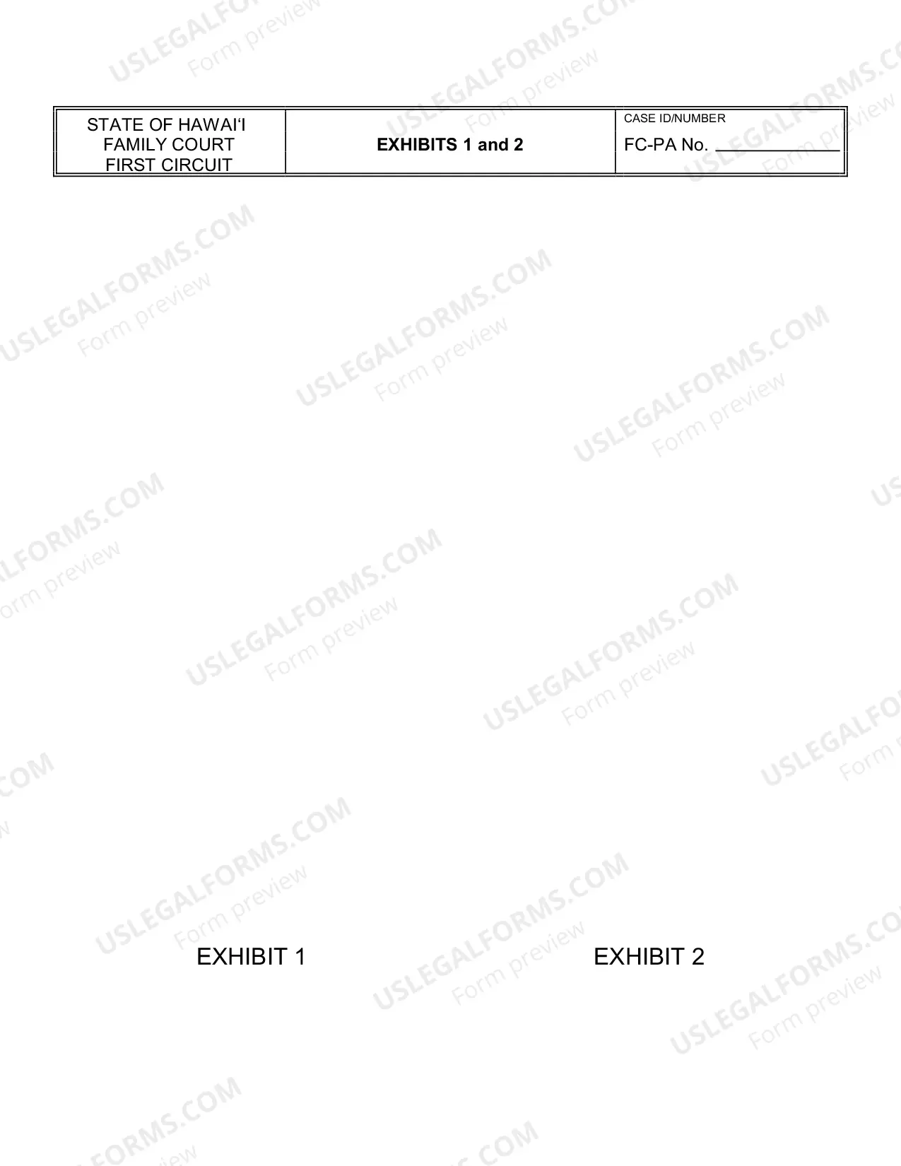 Preview Statement of Mailing for Paternity - First Circuit