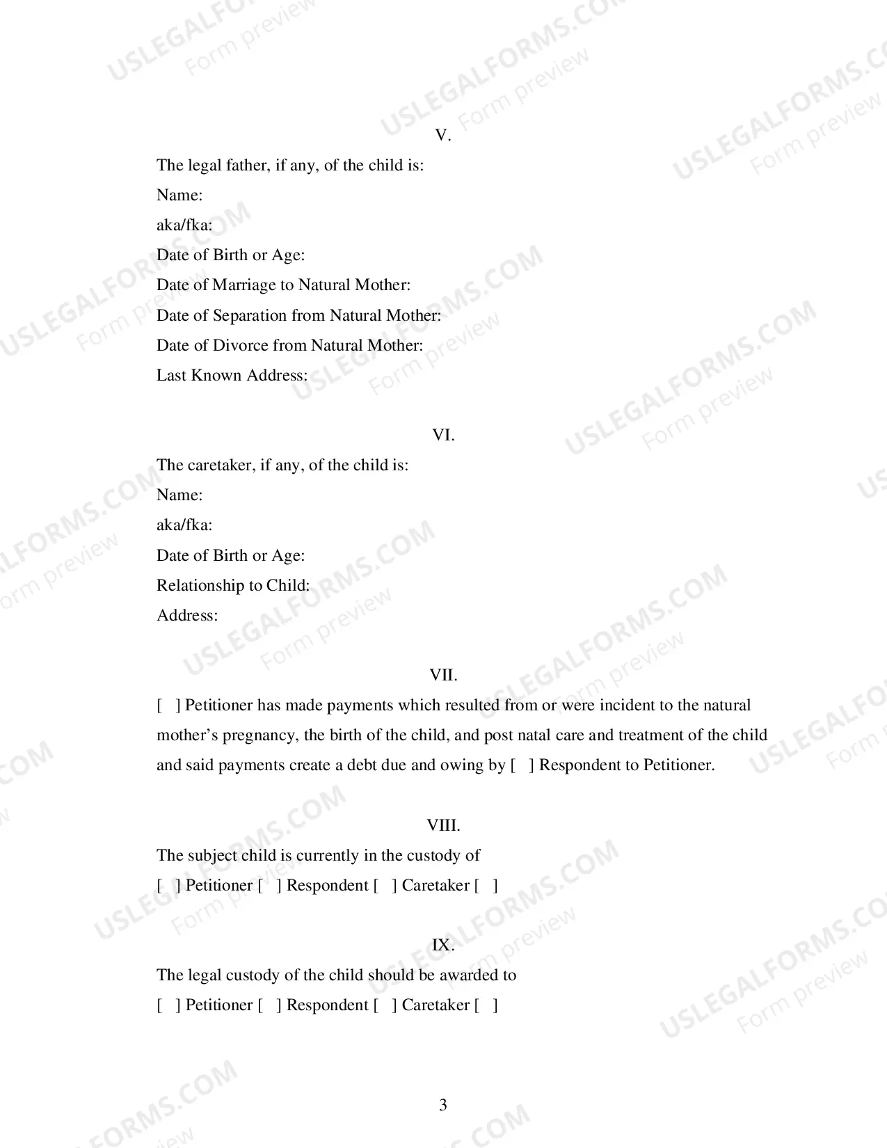 Preview Petition for Paternity and Summons - Second Circuit