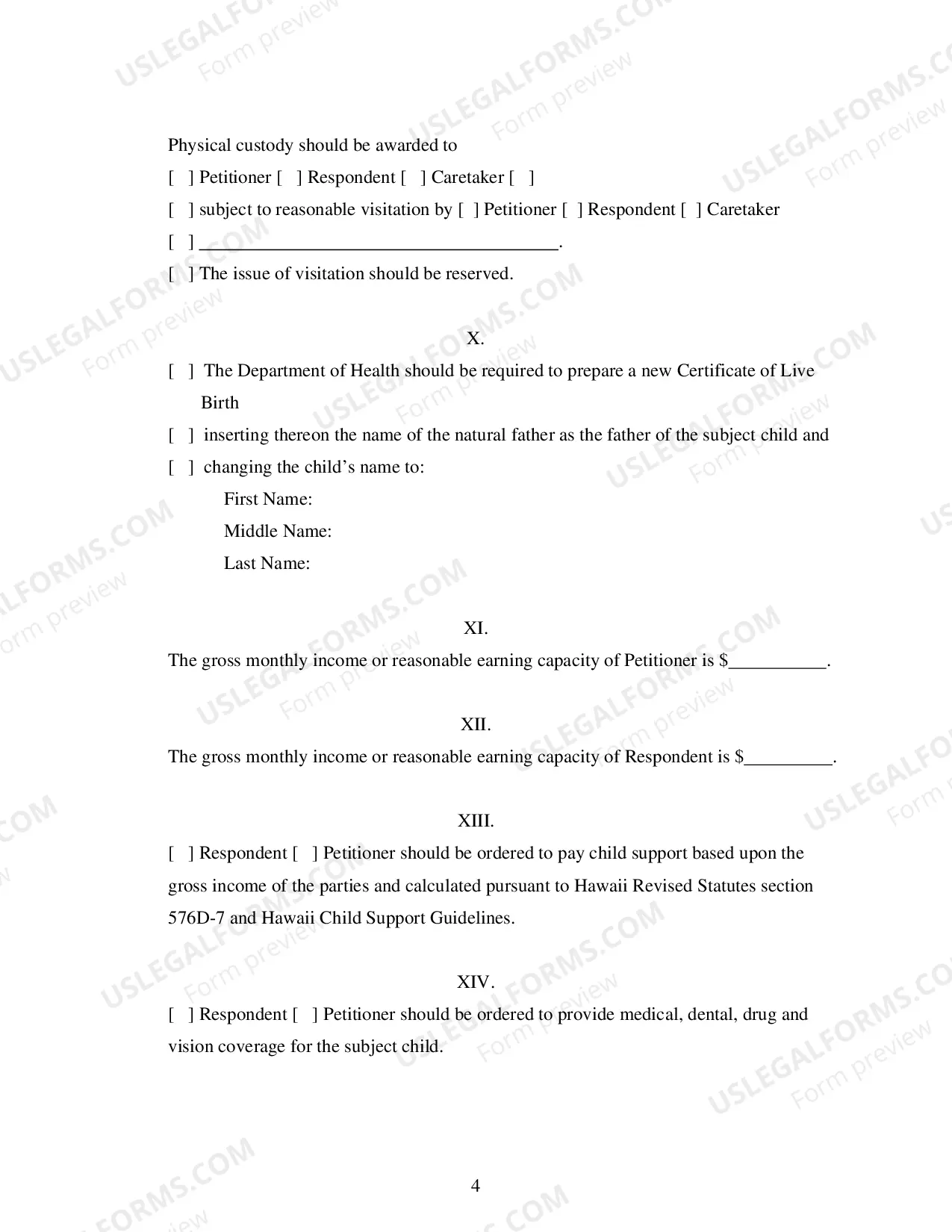 Preview Petition for Paternity and Summons - Second Circuit