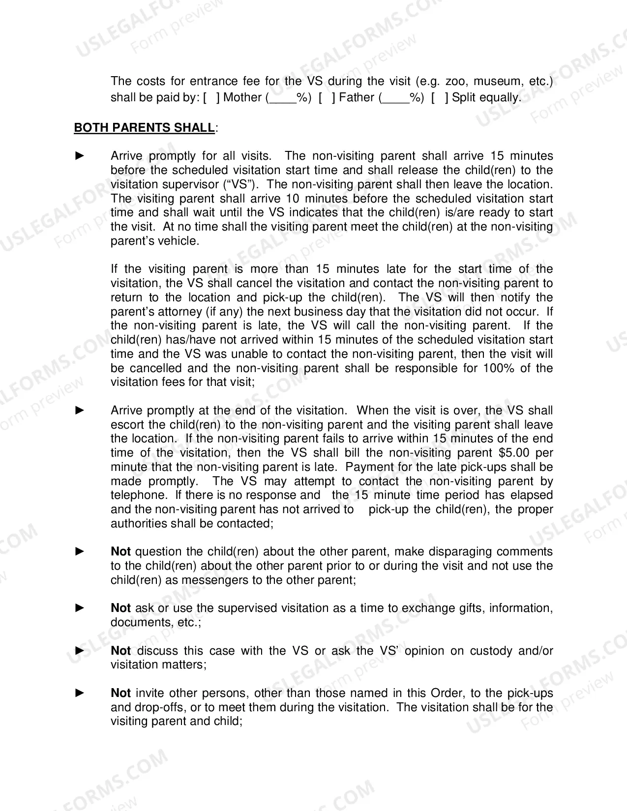 Preview Order Regarding Supervised Visitation - Second Circuit