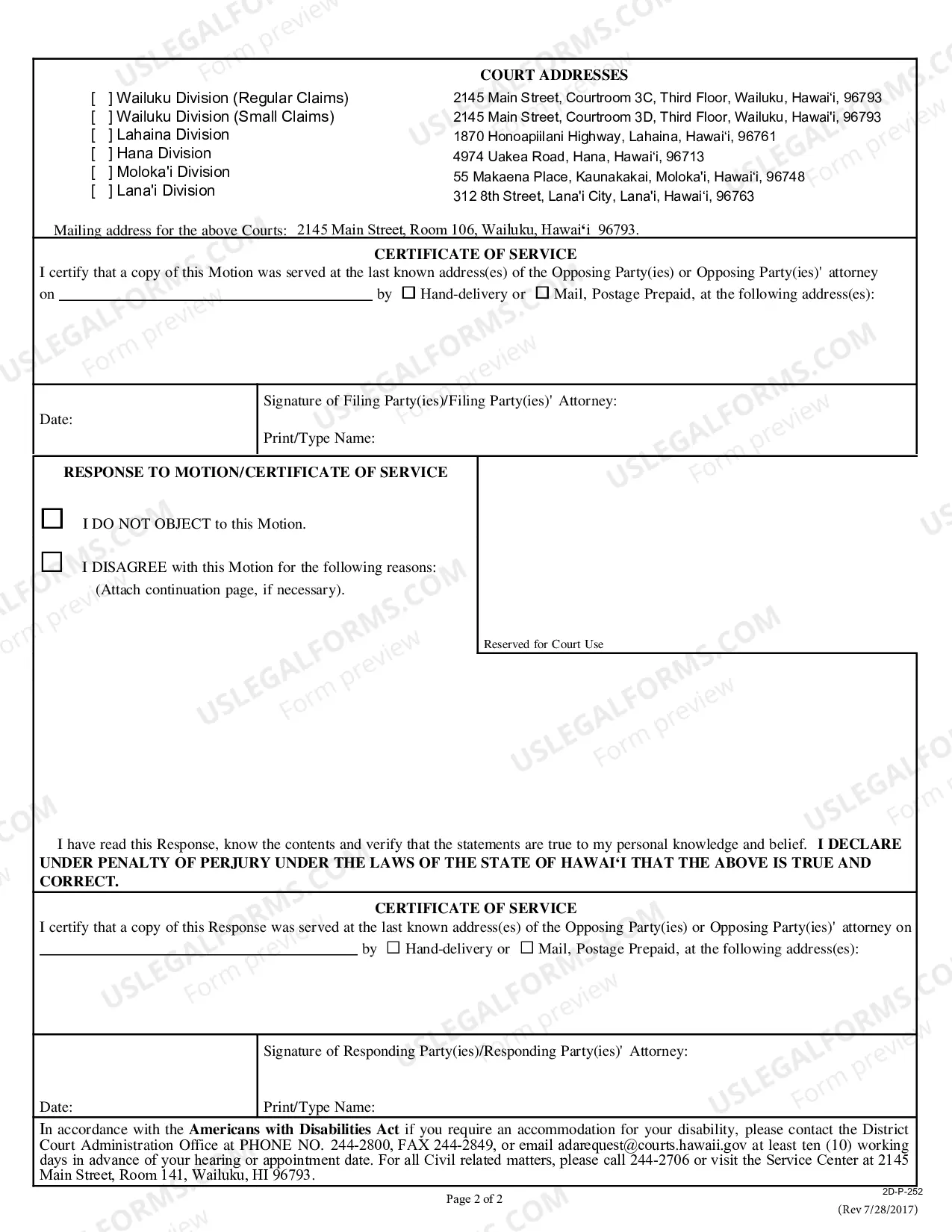 Preview Motion for Hearing