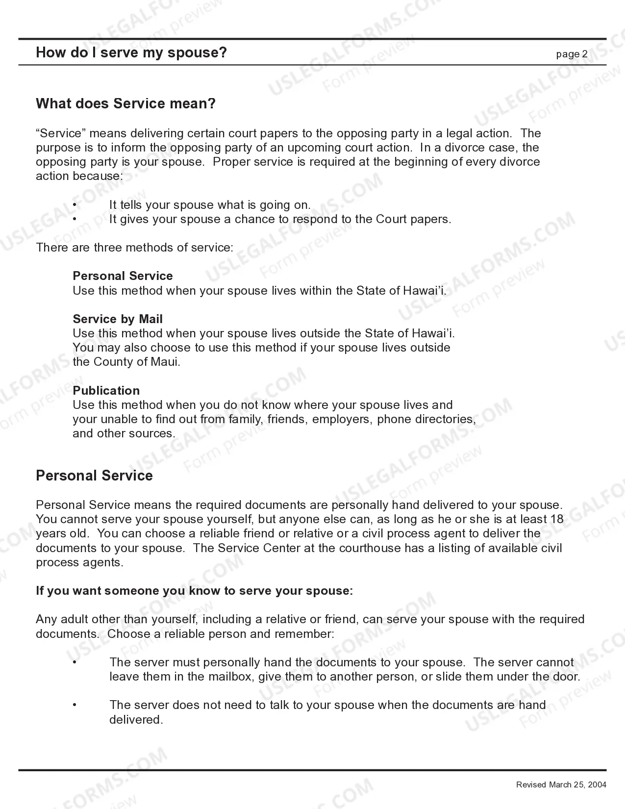Preview Uncontested Divorce Forms - without children