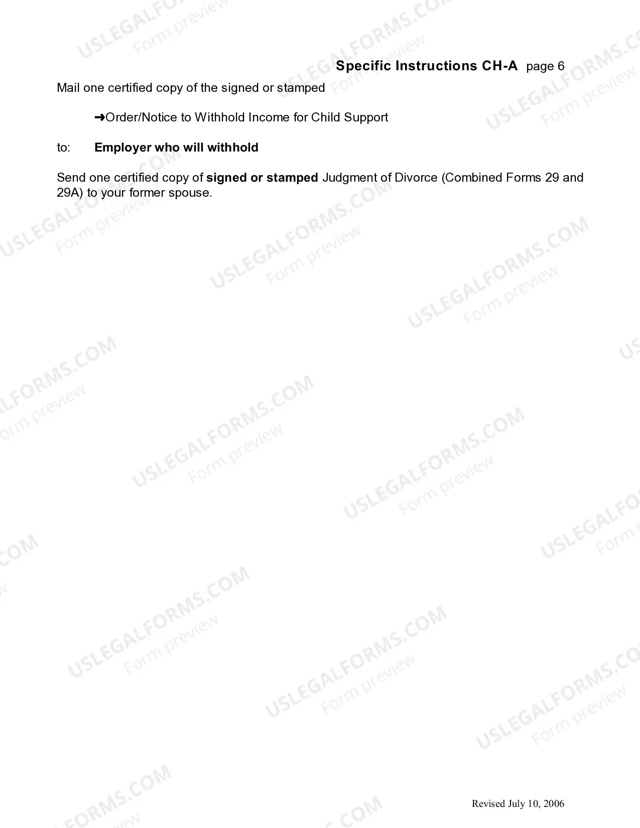 Preview Uncontested Divorce Forms - with children