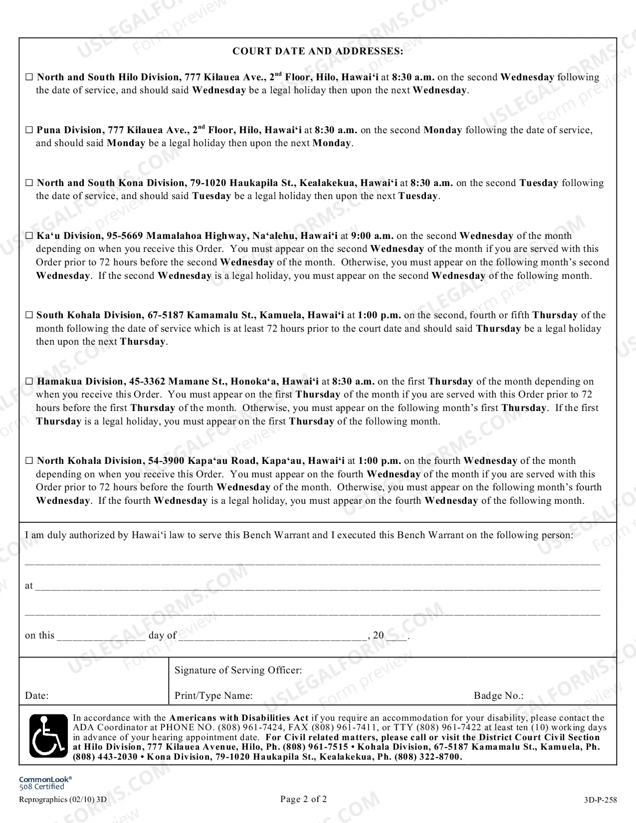 Preview Bench Warrant