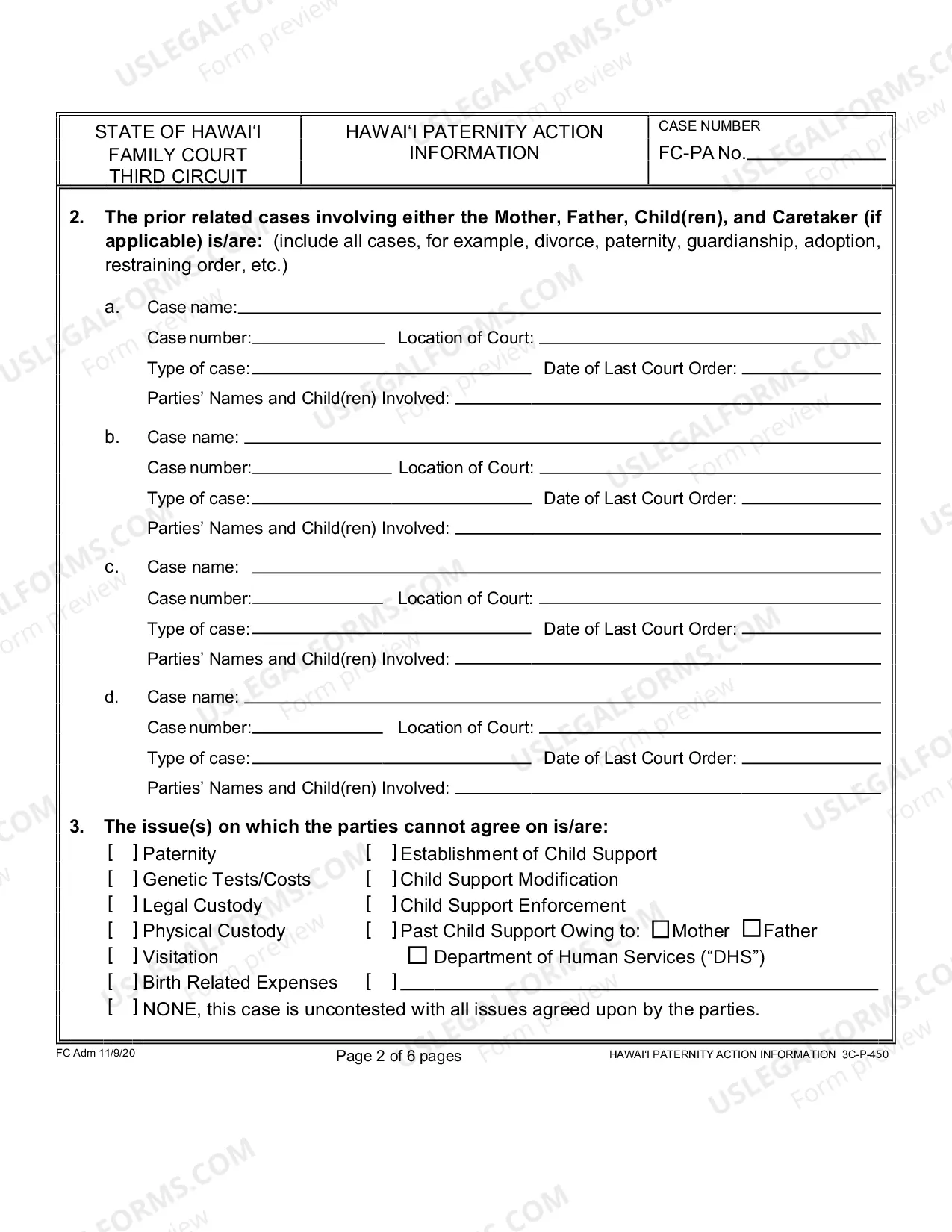 Preview Paternity Action Information - Third Circuit