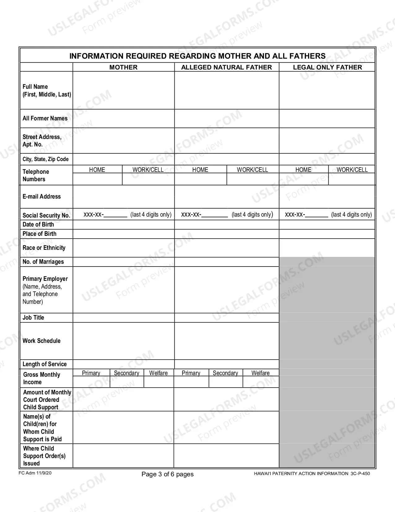 Preview Paternity Action Information - Third Circuit