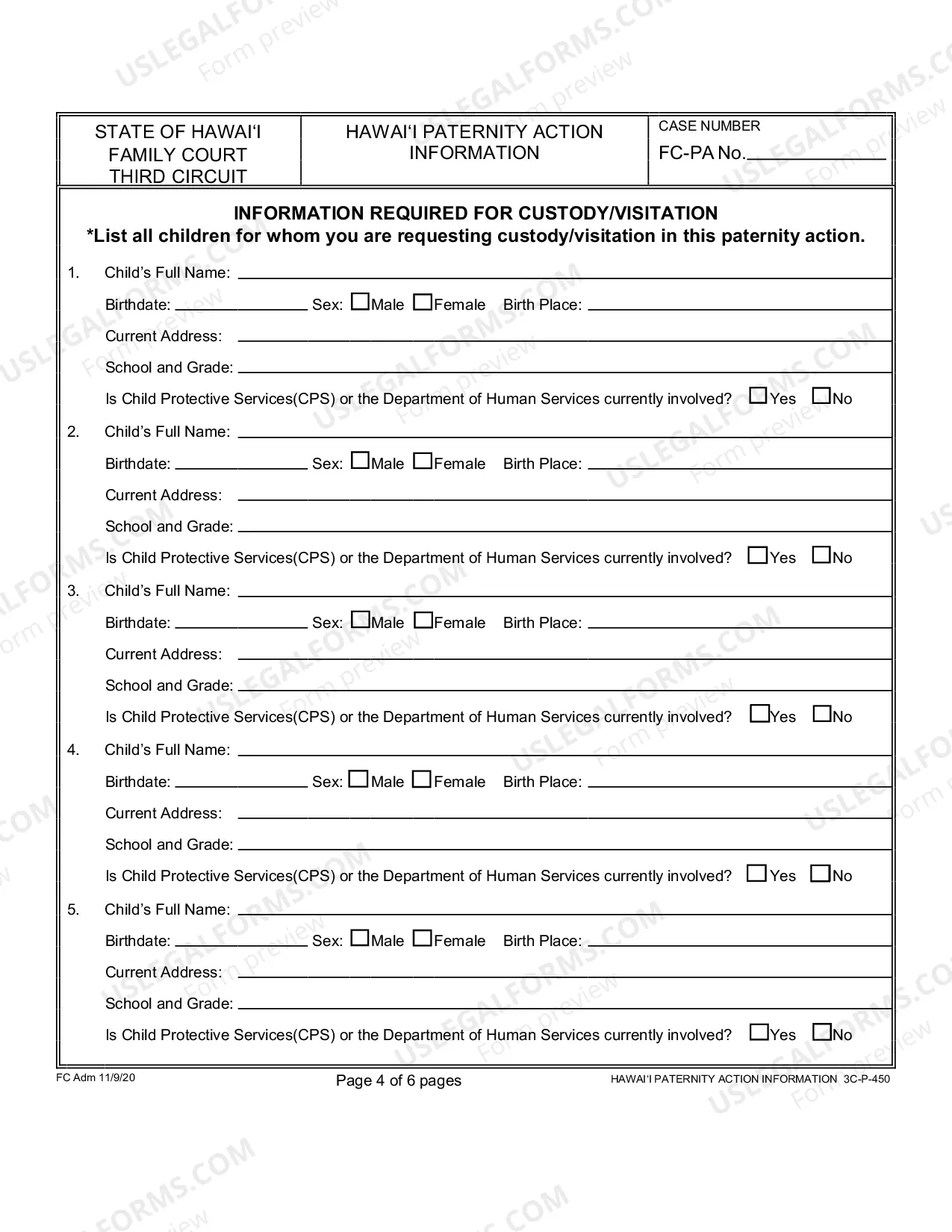 Preview Paternity Action Information - Third Circuit