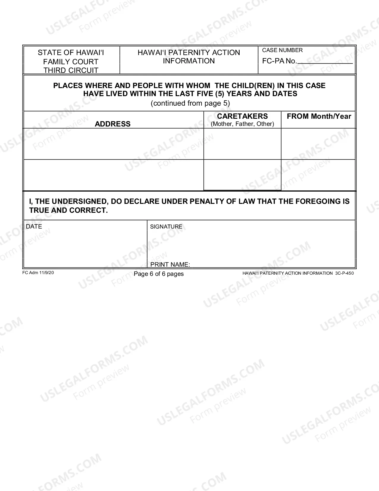 Preview Paternity Action Information - Third Circuit