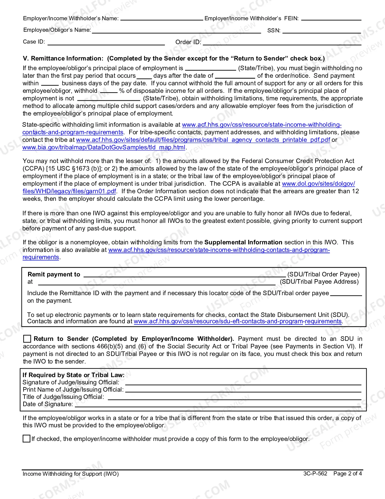 Preview Income Withholding for Support - Third Circuit