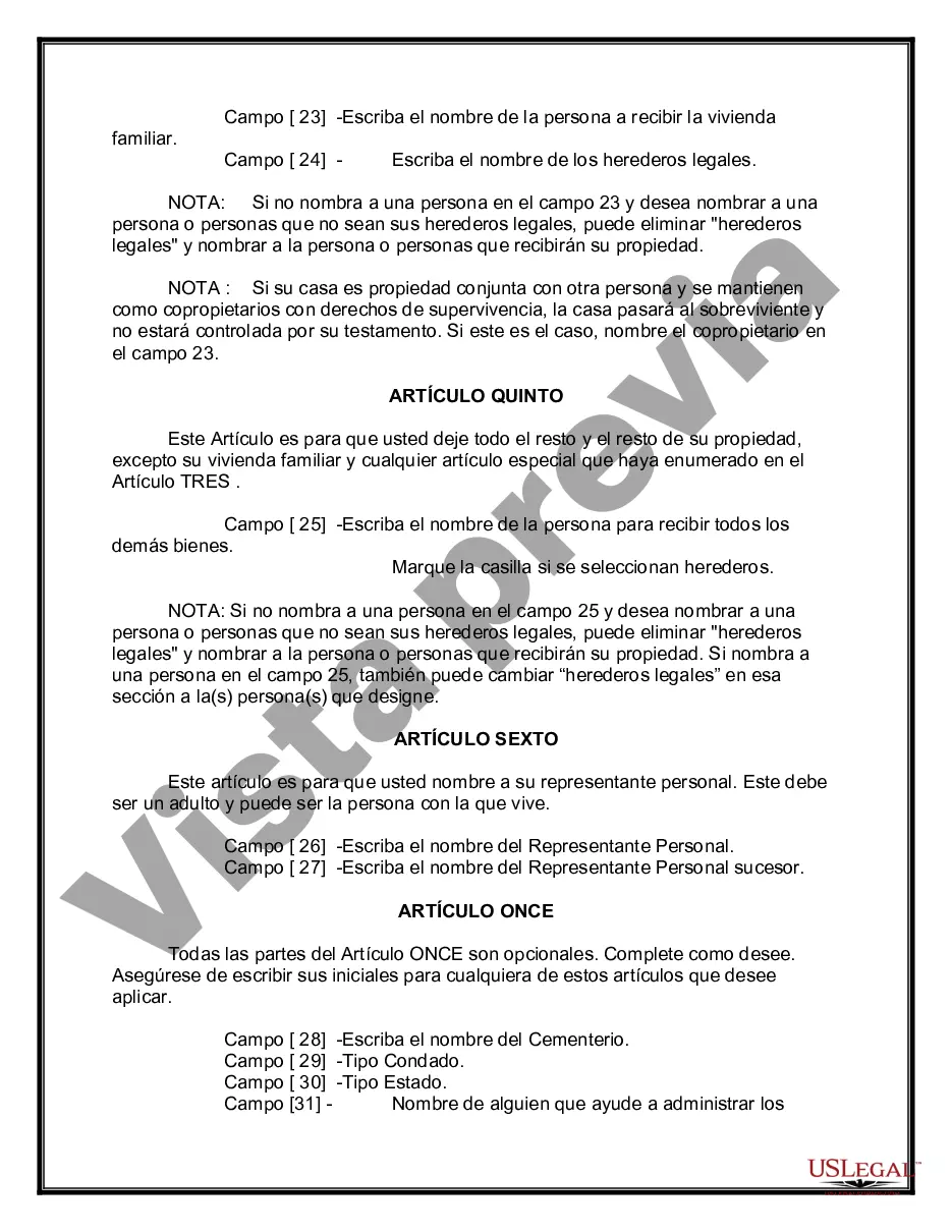 Preview Testamentos mutuos que contienen última voluntad y testamentos para personas solteras que viven juntas sin hijos