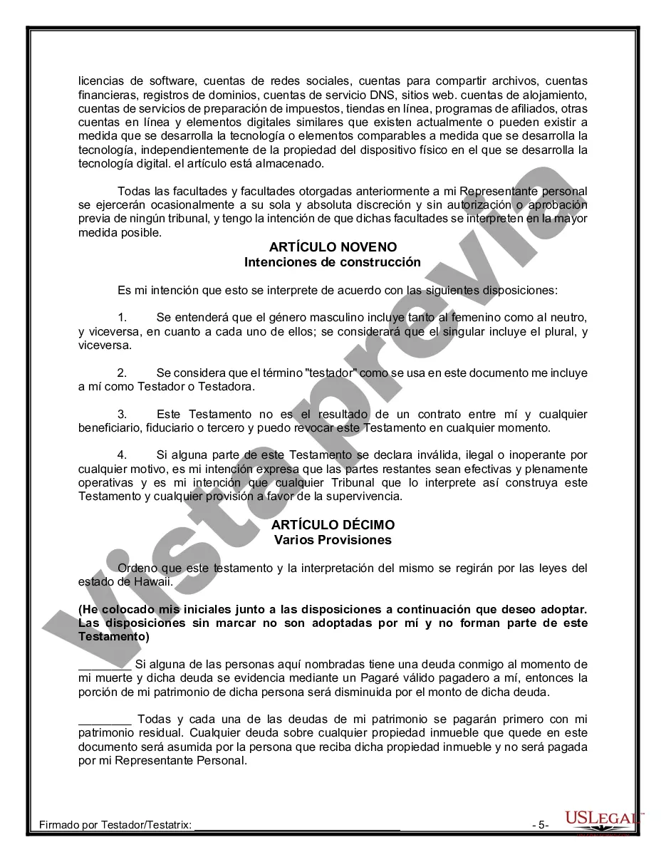 Preview Testamentos mutuos que contienen última voluntad y testamentos para personas solteras que viven juntas sin hijos