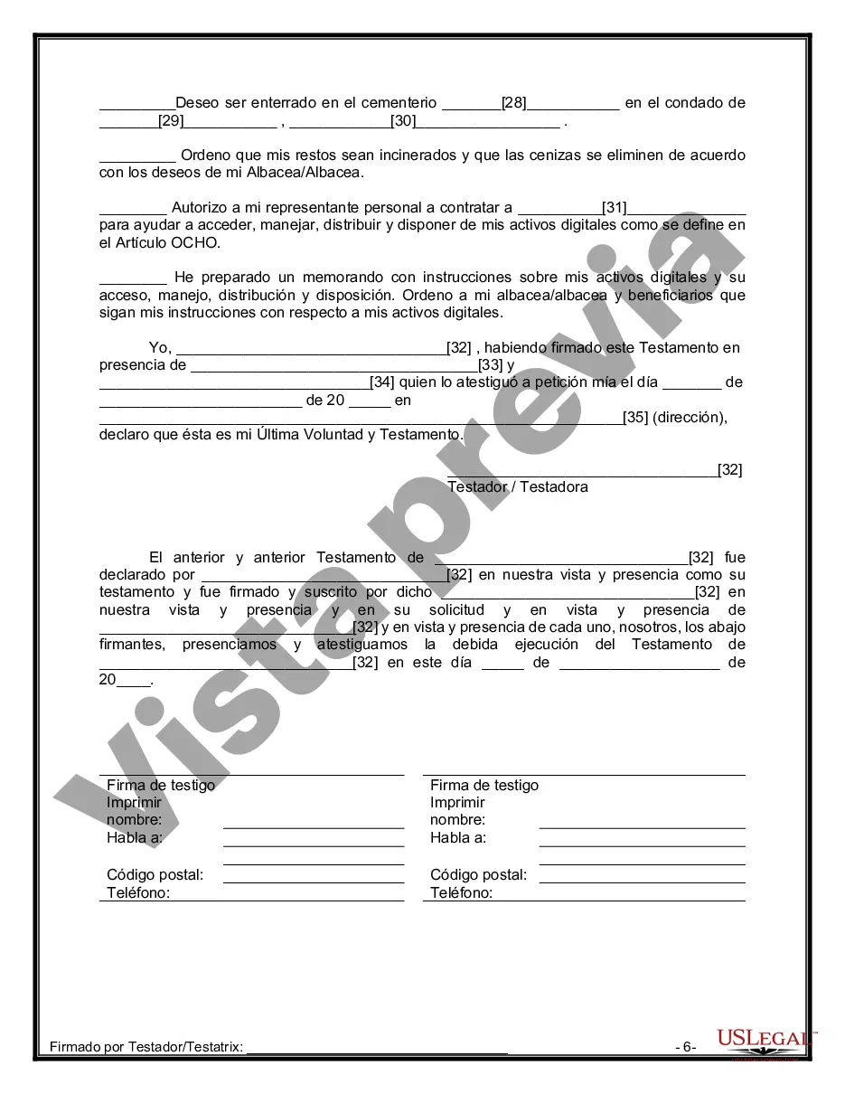 Preview Testamentos mutuos que contienen última voluntad y testamentos para personas solteras que viven juntas sin hijos