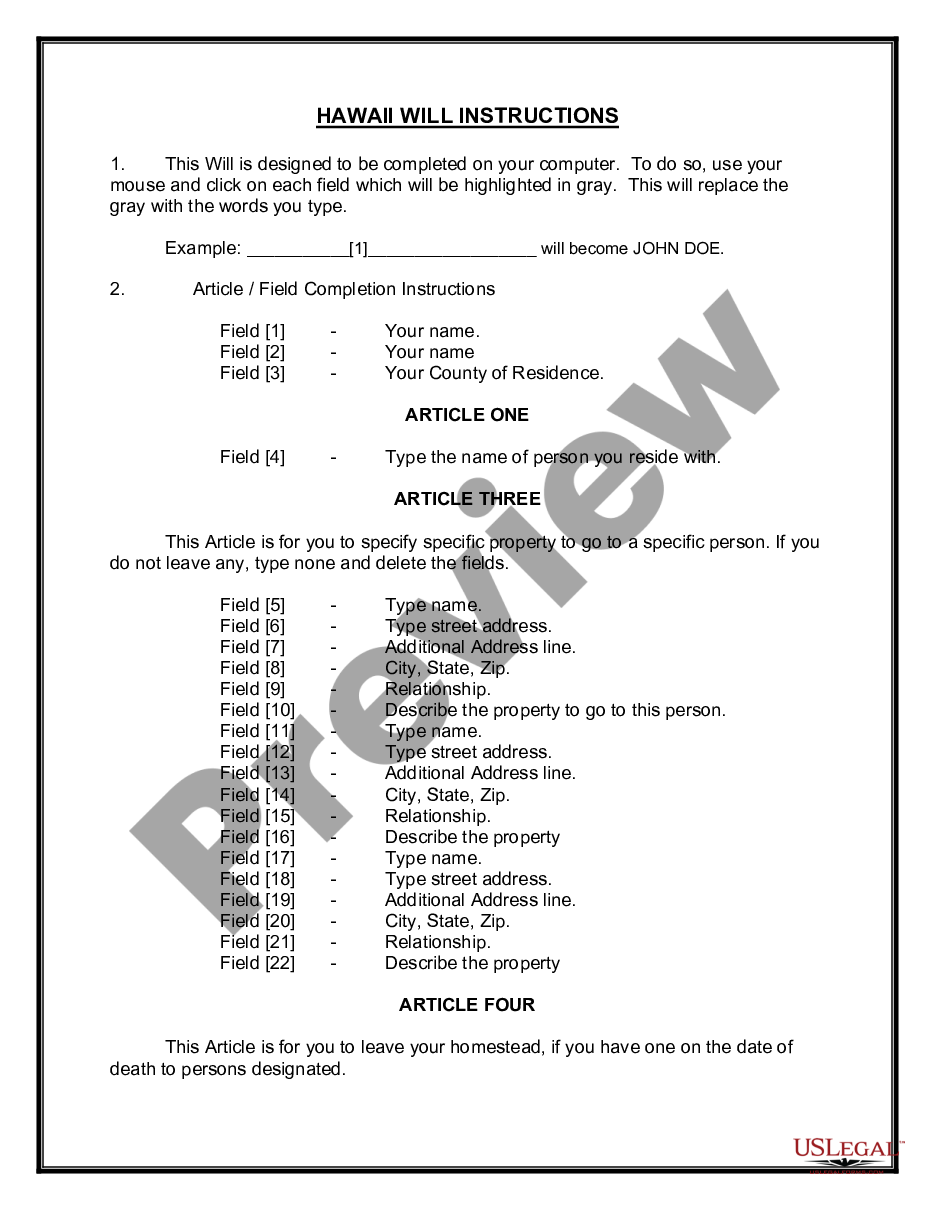 page 0 Mutual Wills containing Last Will and Testaments for Unmarried Persons living together with No Children preview