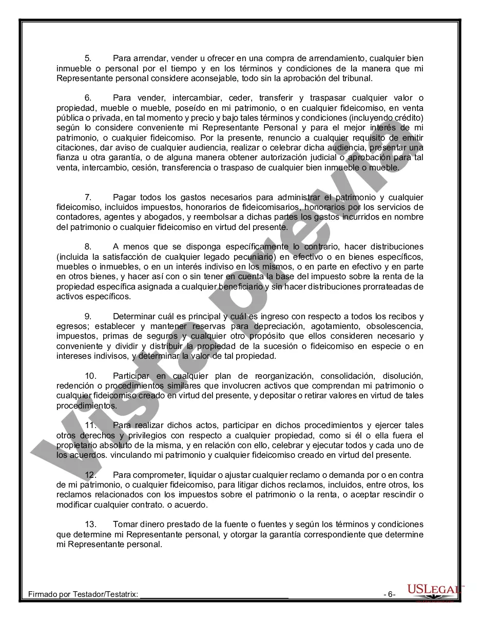 Preview Testamentos Mutuos o Últimas Voluntades y Testamentos para Personas Solteras que conviven con Hijos Menores