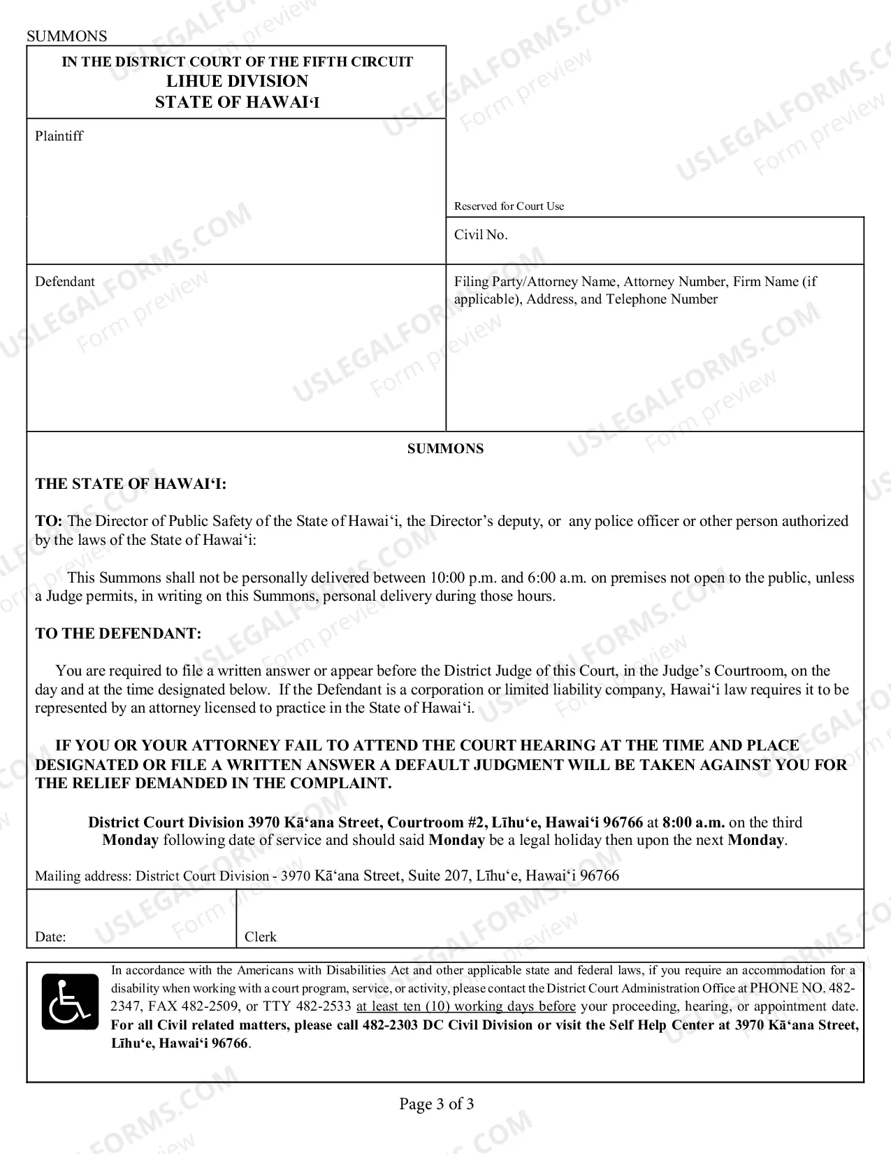 Preview Complaint regarding Replevin or Repossession