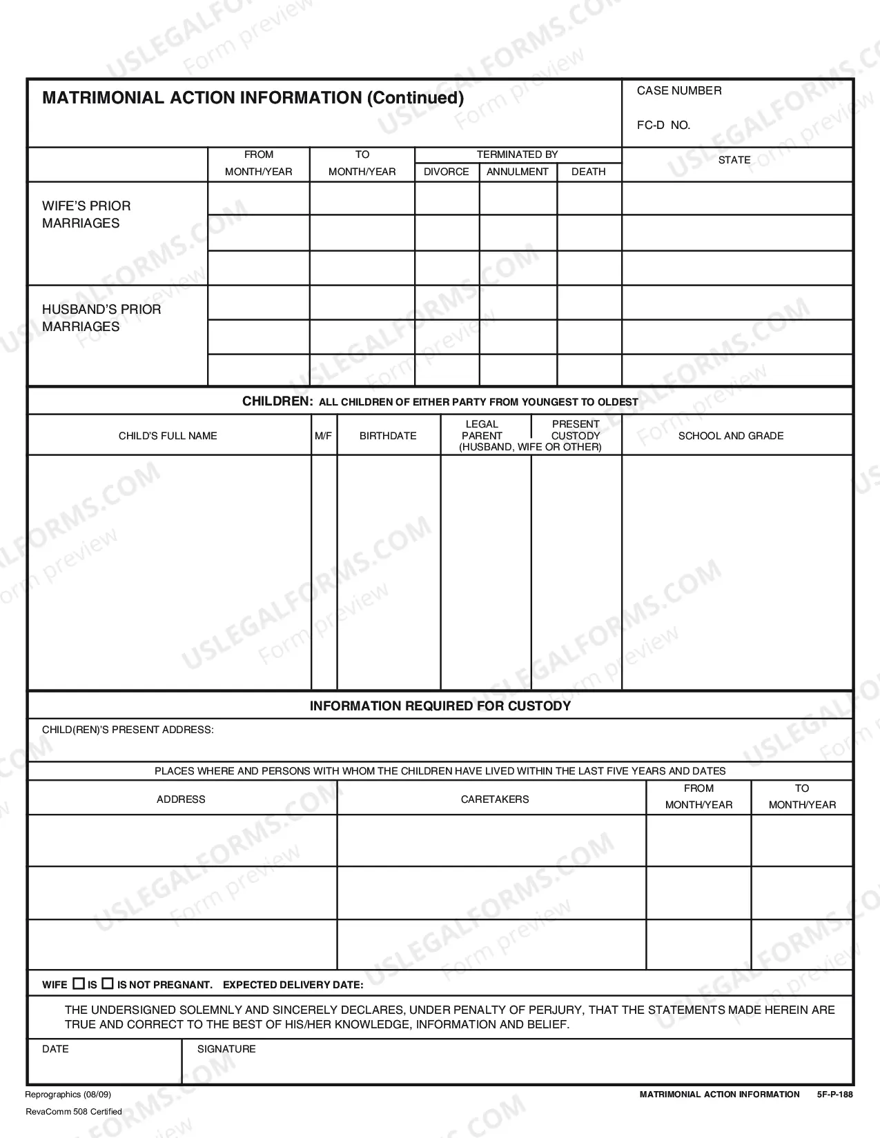 Preview Uncontested Divorce Forms - Without Children