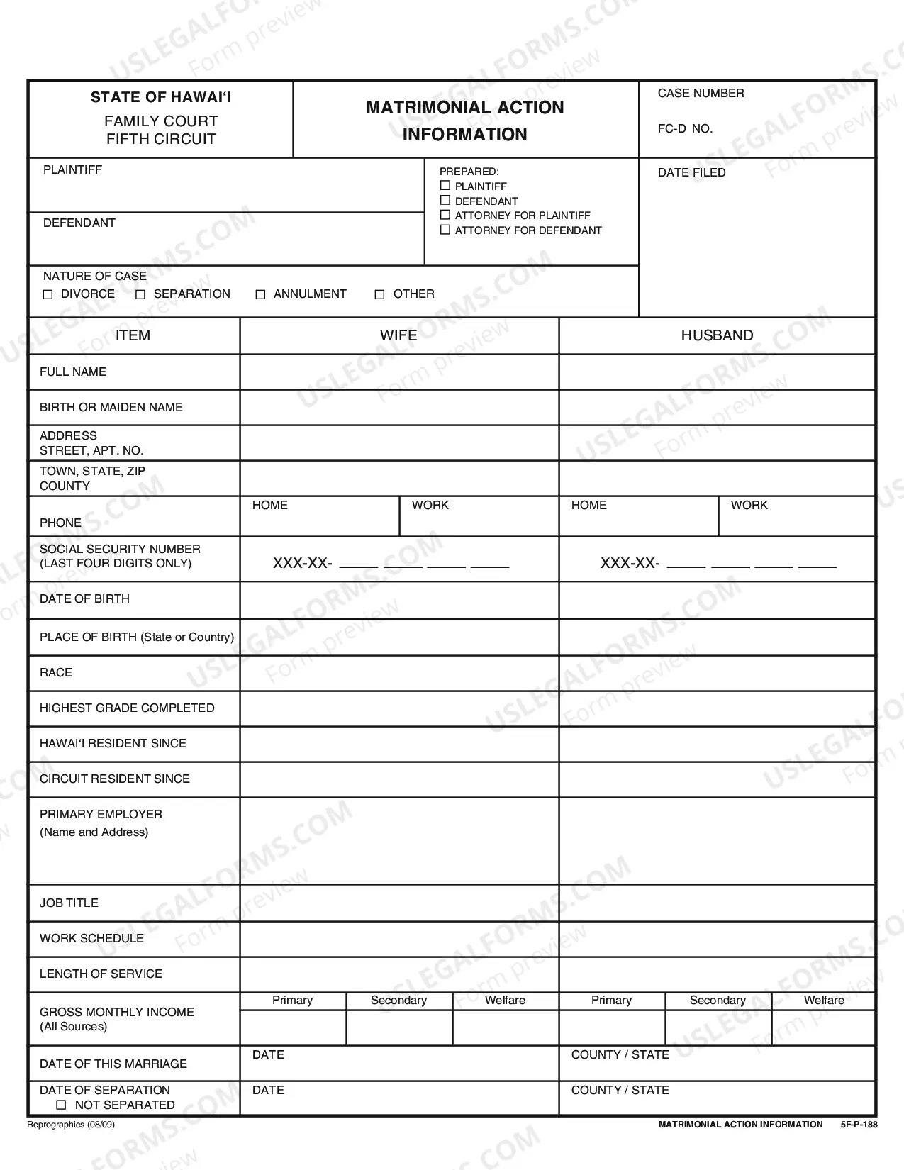 Preview Uncontested Divorce Forms - With Children