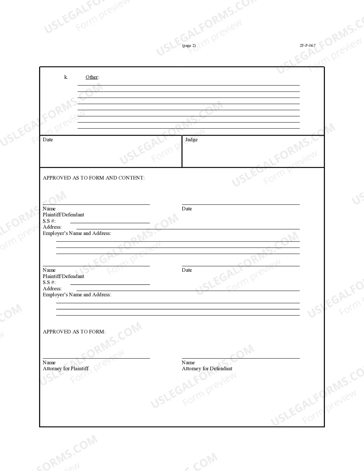 Preview Divorce Decree - With Children