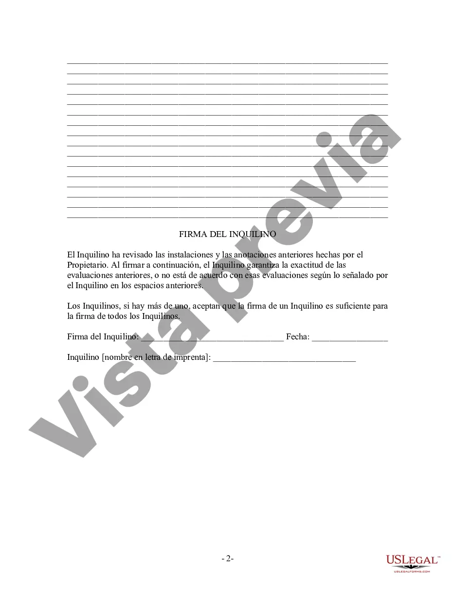 Preview Inventario y Condición de Locales Arrendados para Pre Arrendamiento y Post Arrendamiento