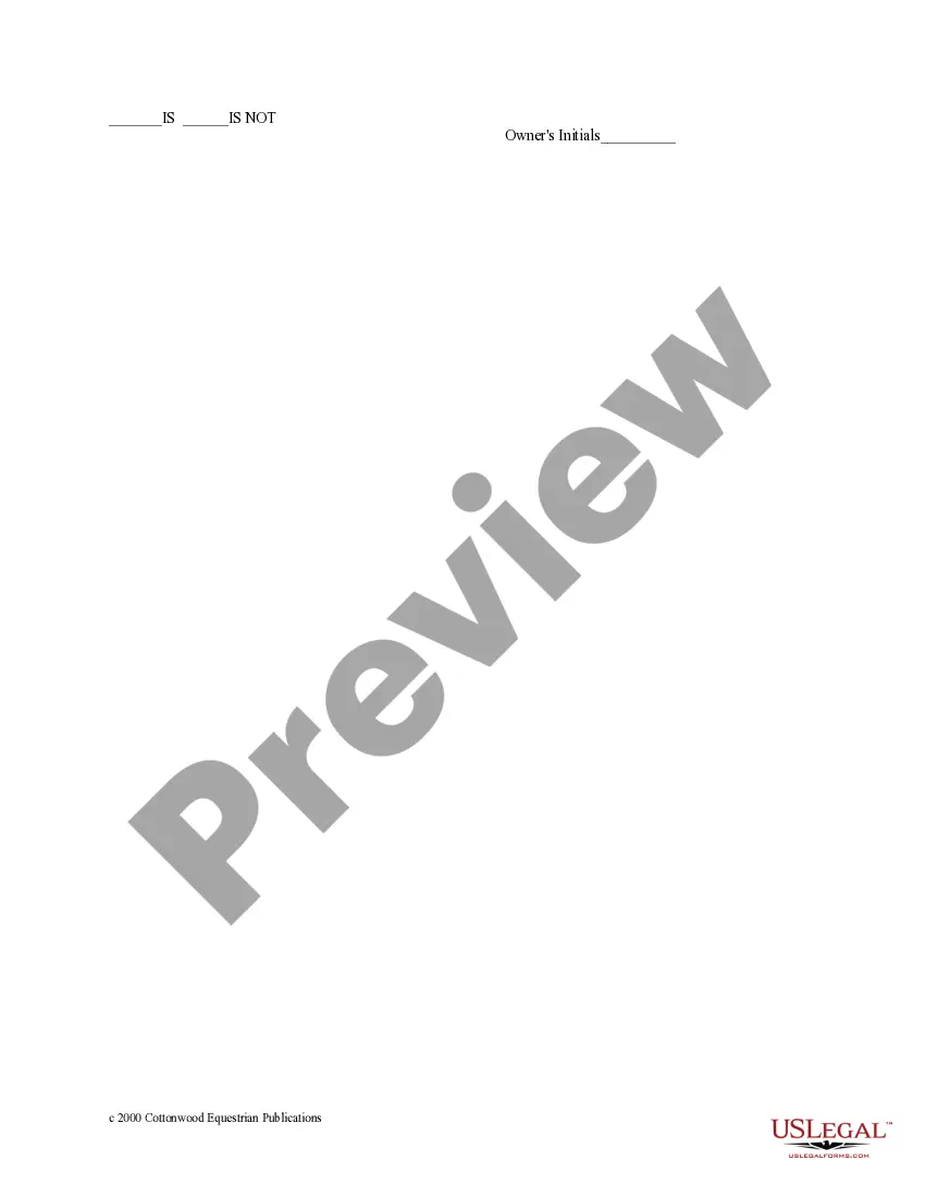 Preview Hawaii Horse Equine Forms Package