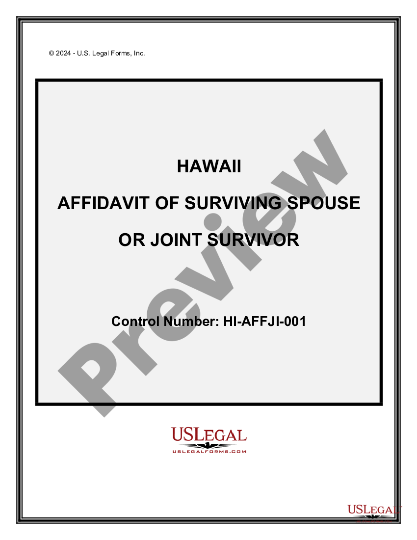 Affidavit Of Survivorship Without Joint Tenancy Us Legal Forms 0493